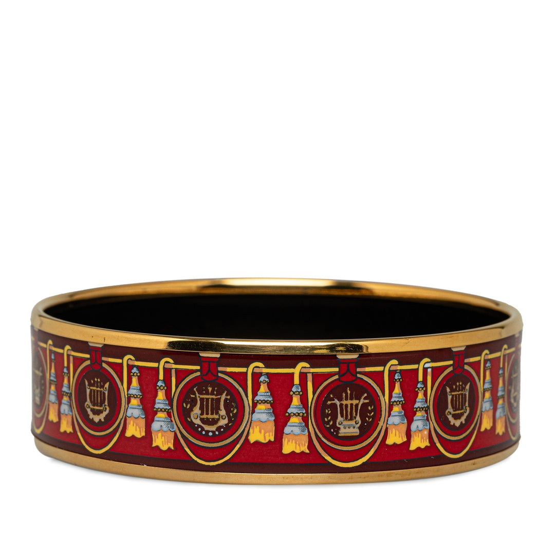 Top quality Hermes Wide Enamel Bangle Costume Bracelet