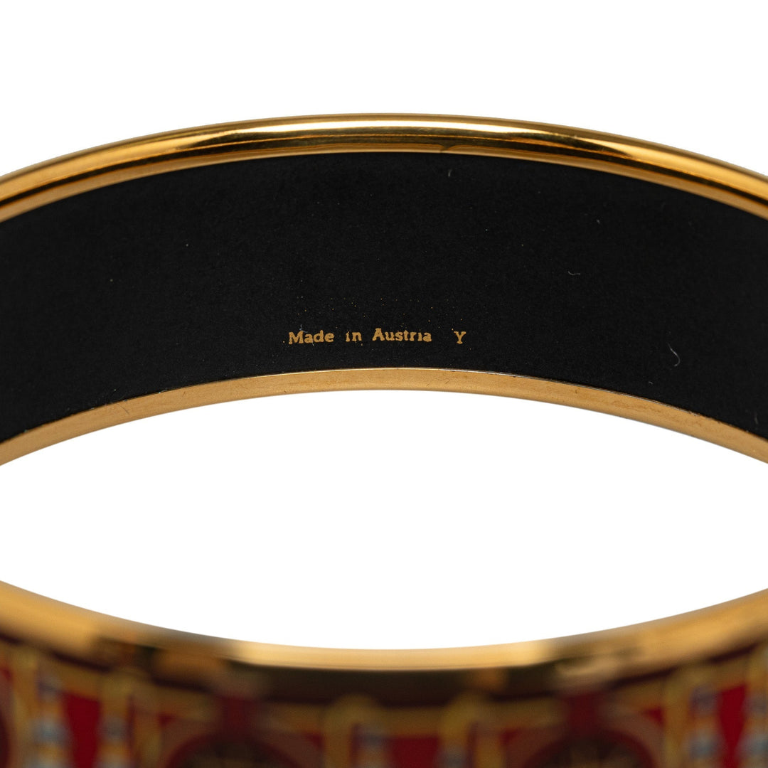 Top quality Hermes Wide Enamel Bangle Costume Bracelet