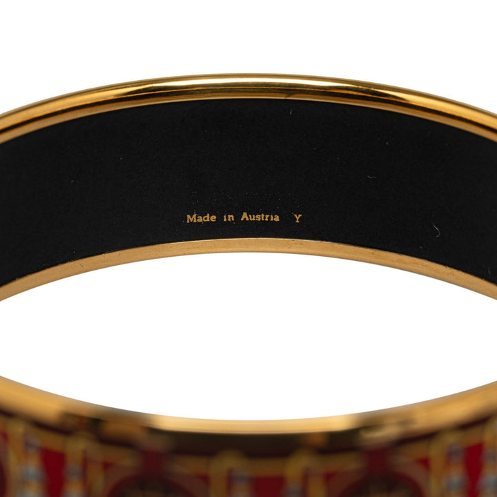 Top quality Hermes Wide Enamel Bangle Costume Bracelet