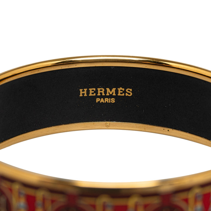 Top quality Hermes Wide Enamel Bangle Costume Bracelet
