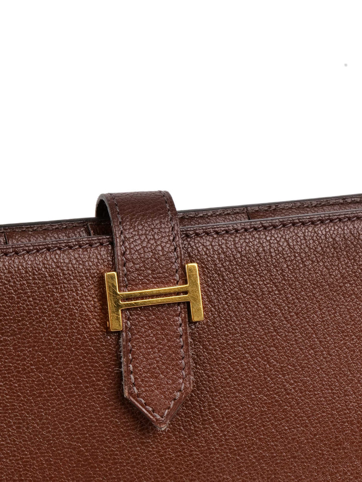 Hermes Havane Bearn Wallet.
