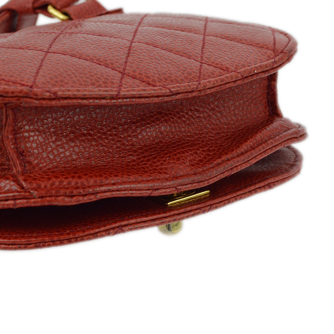 Top Quality Chanel Red Caviar Waist Bum Bag #75/30