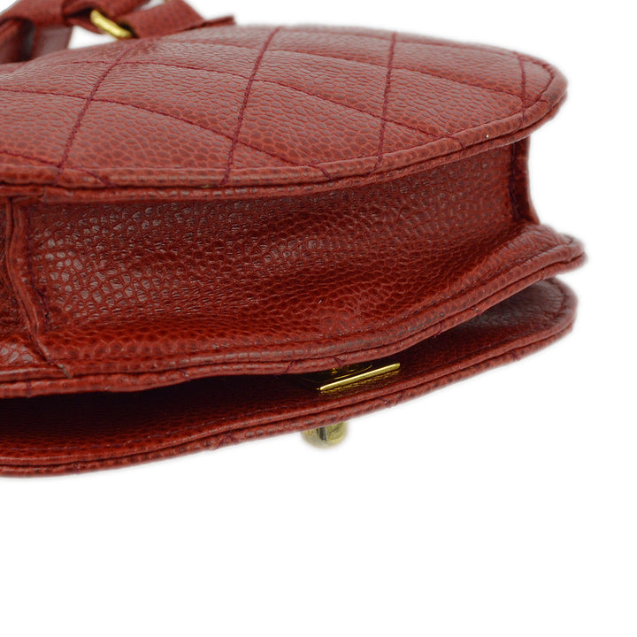 Top Quality Chanel Red Caviar Waist Bum Bag #75/30