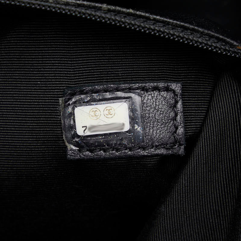 Top Quality Chanel   Cocomark Tooth Bag houlder Bag Black Caviar S  CHANEL