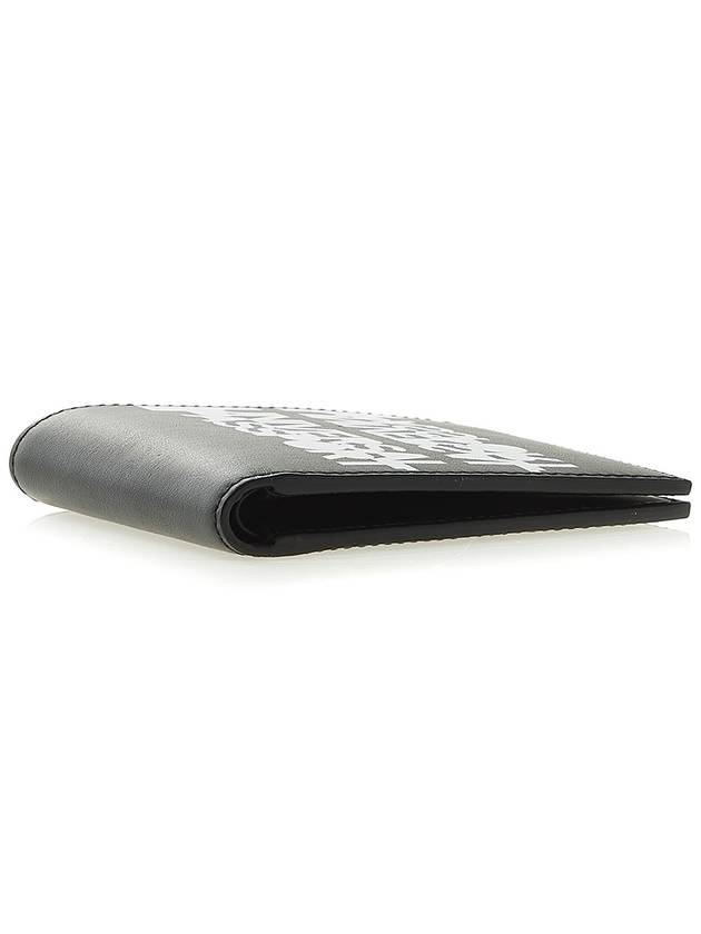 Burberry Universal Passport Print Half Wallet Black
