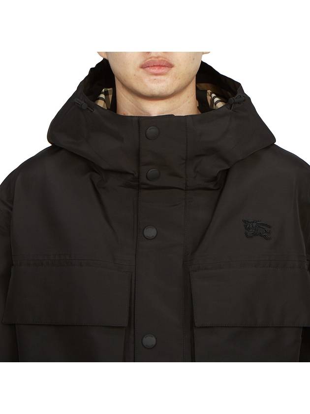 Burberry Patch Pocket Parka Black