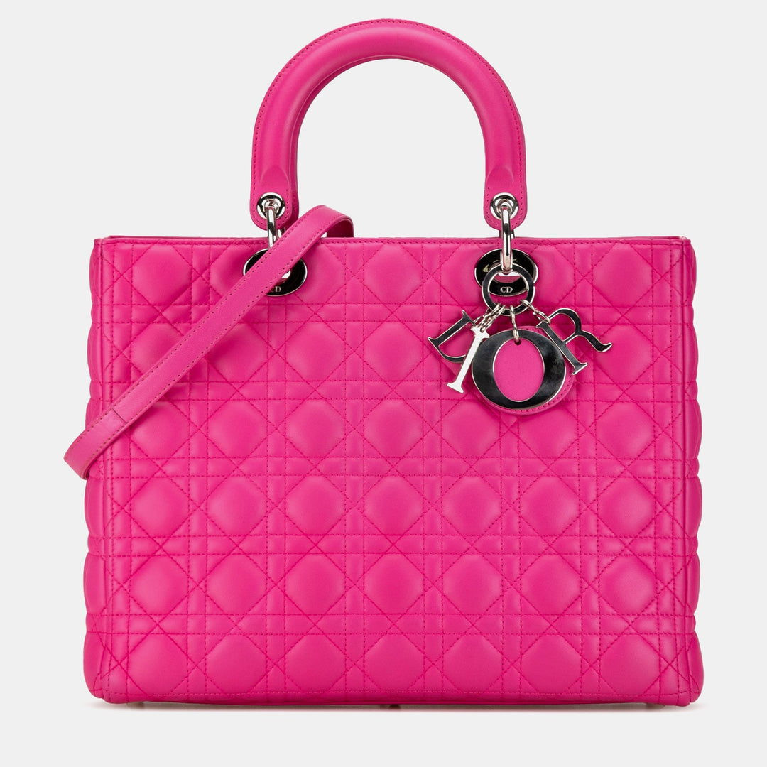 Top quality Dior Large Lambskin Cannage Lady Bag