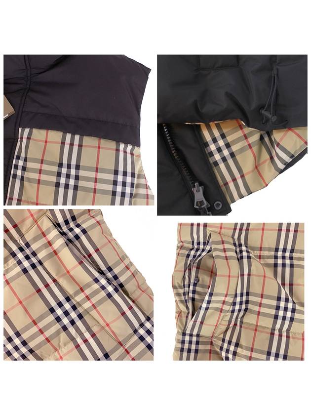 Burberry Check Panel Reversible Vest Beige