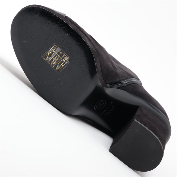 Top Quality Chanel Short Coco Boots 35.5 Ladies Black G45195