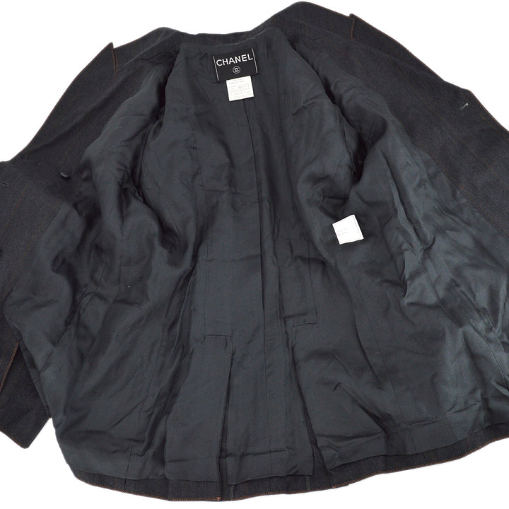 Top Quality Chanel Fall 1998 single-breasted wool suit #42