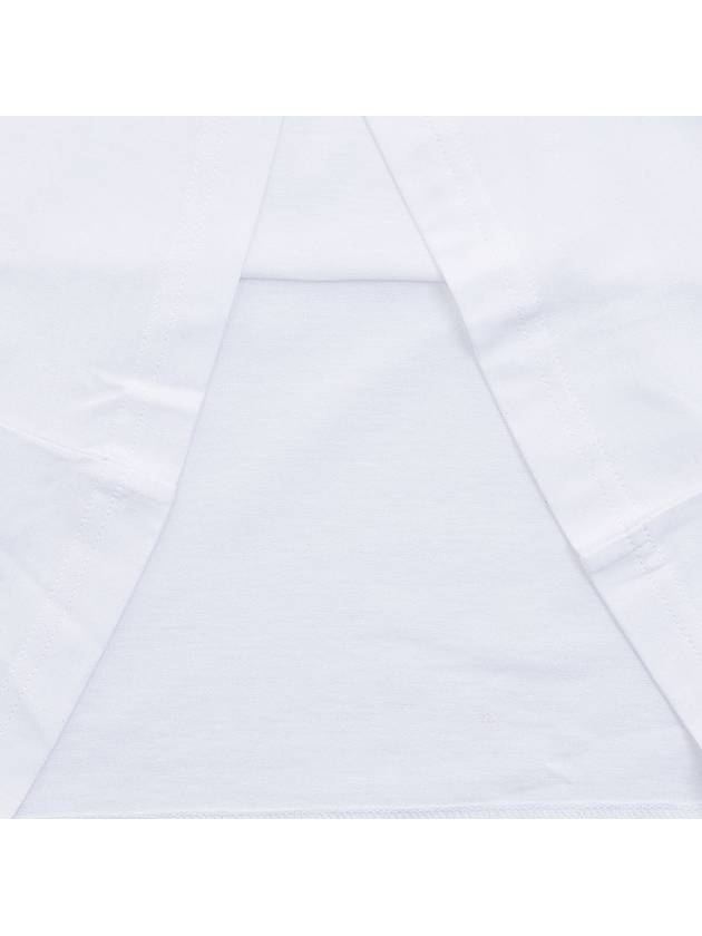 Burberry Logo Applique Cotton Short Sleeve T-Shirt White