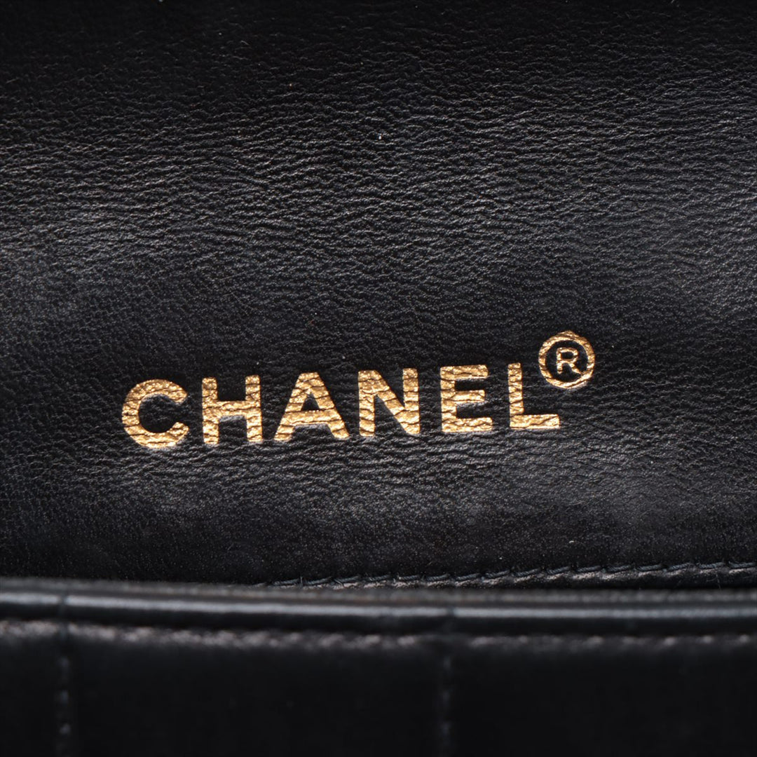Top Quality Chanel Chocolate Bar in Chain Shoulder Bag Black Gold  6th