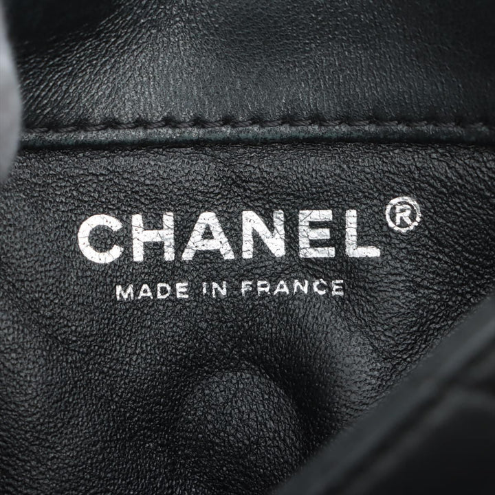 Top Quality Chanel Lambskin  Chain Shoulder Bag Black Silver Gold  17th
