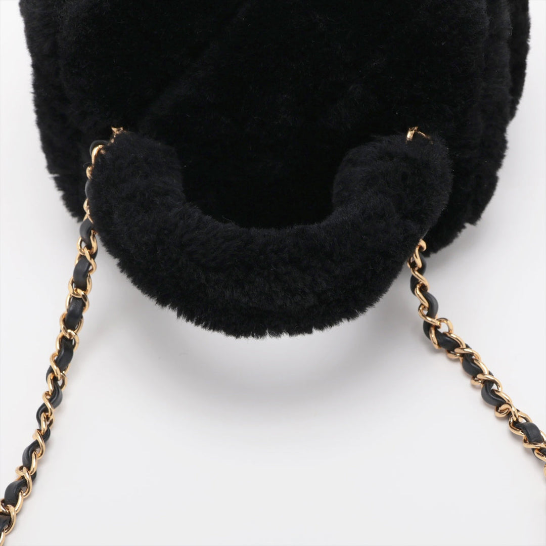 Top Quality Chanel Coco Sealing 2WAY Shoulder Bag Vanity Black G  AS3357