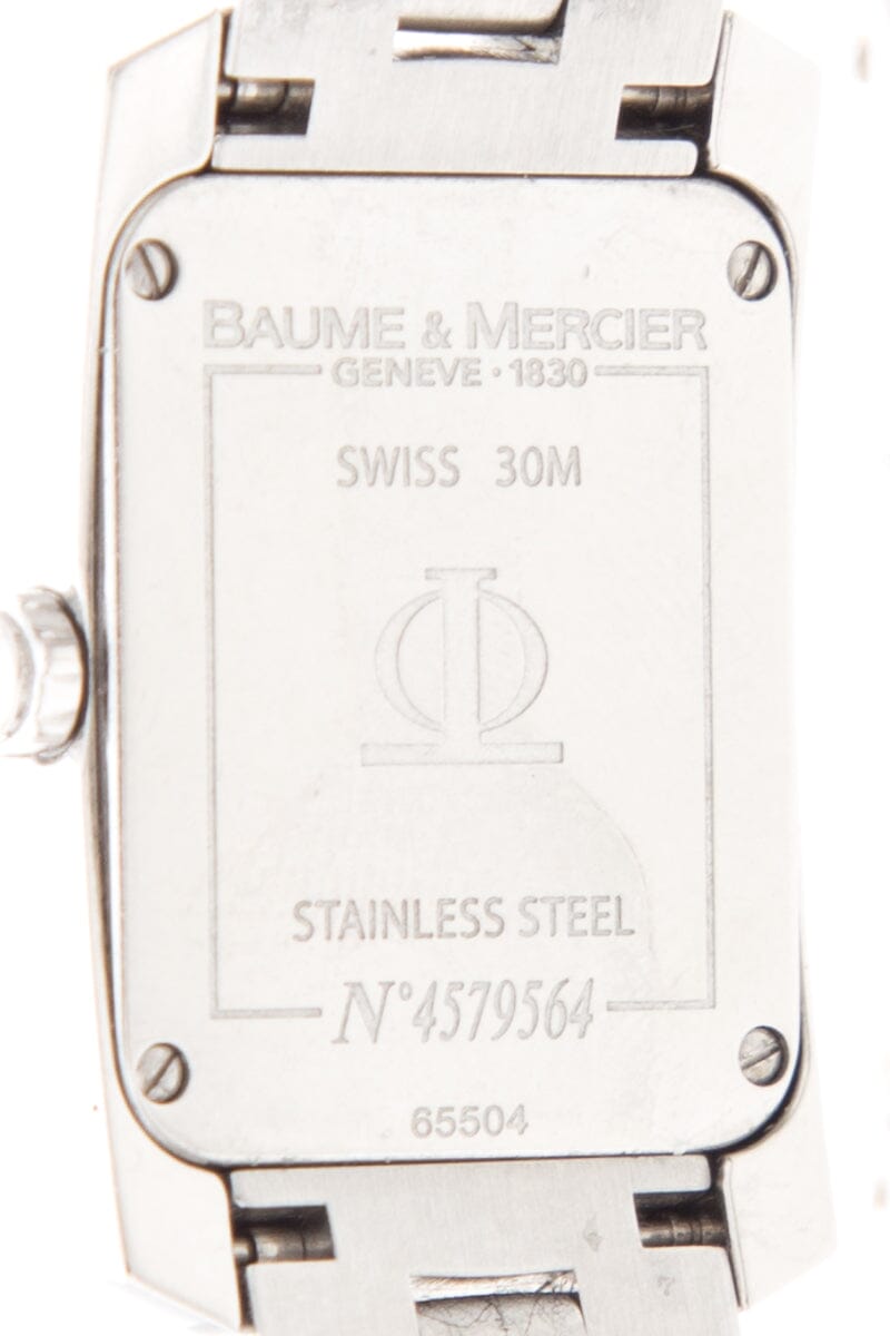 Baume & Mercier "Hampton Hills" Mother of Pearl &  Diamond Stainless Steel Watch