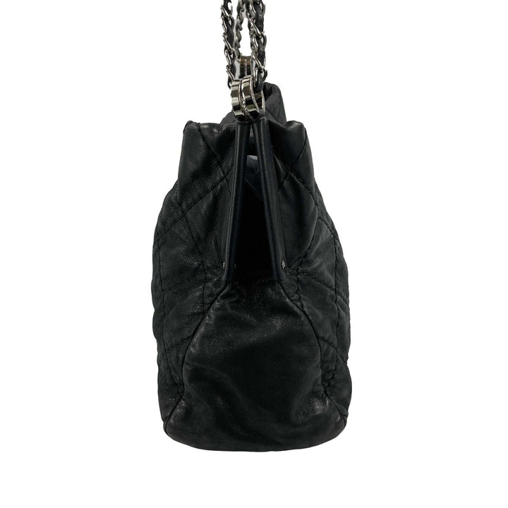 Chanel - Sea Hit CC Iridescent Calfskin Medium Black Shoulder Bag