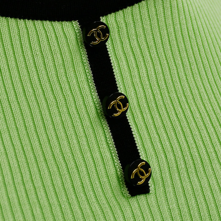 Top Quality Chanel 1995 spring ribbed cotton T-shirt #40