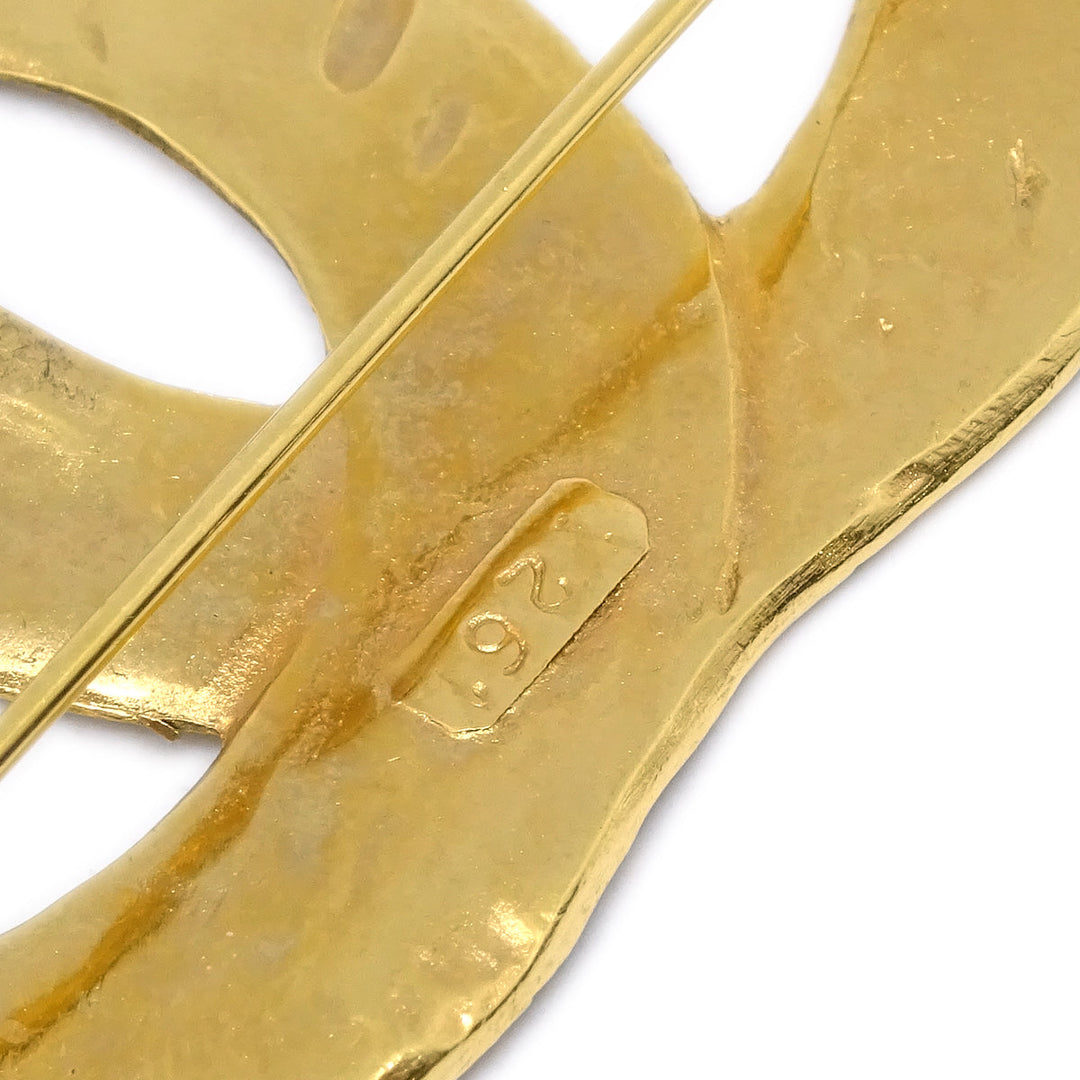 Top Quality Chanel CC Quilted Brooch Pin Gold 1261/29