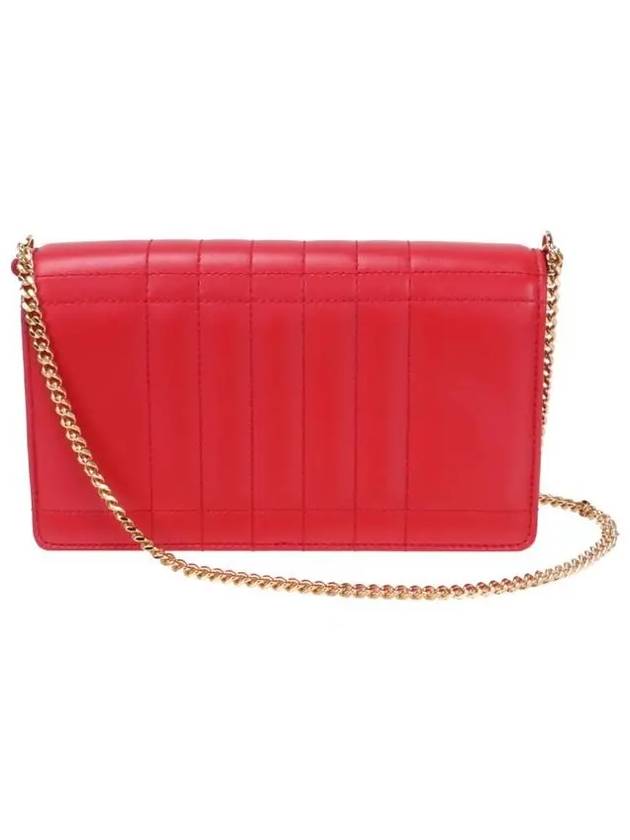 Burberry Lola Quilted Shoulder Bag Red