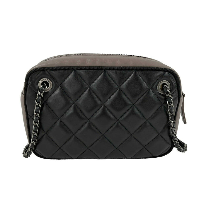 Chanel - 2017 Bicolor Small Black / Taupe Ballerine CC Camera Case Crossbody