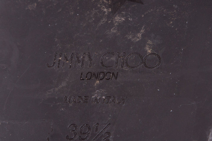 Jimmy Choo Black Suede Ronnie Embellished Mules SZ 39.5