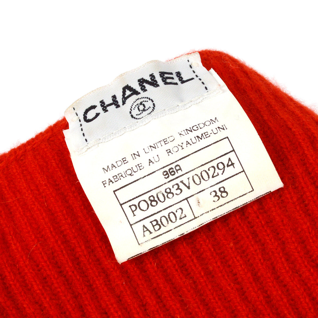 Top Quality Chanel Fall 1996 ribbed cashmere cardigan set #38