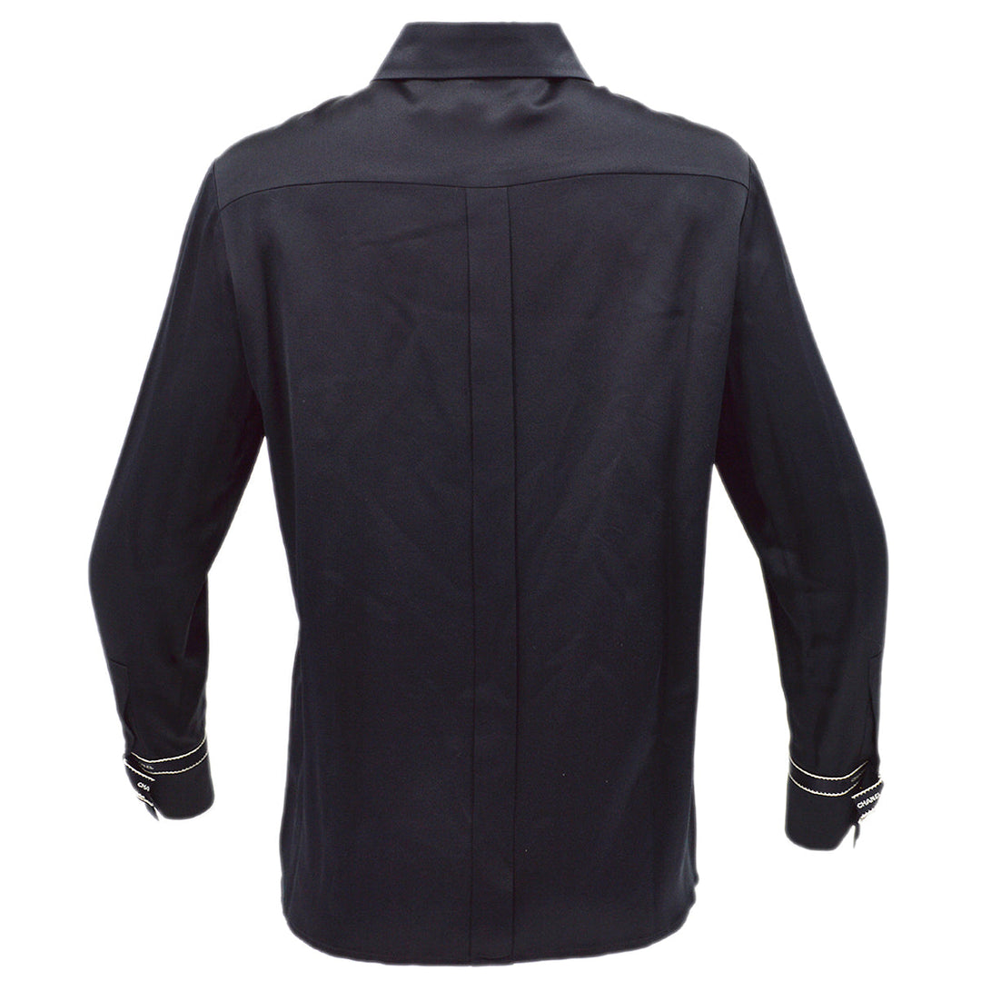 Top Quality Chanel Blouse Shirt Black 94A #40