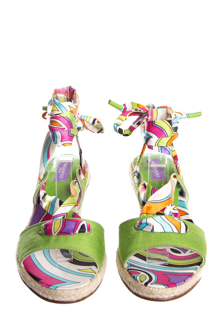 Emilio Pucci Multi Wrap Sandals SZ 36