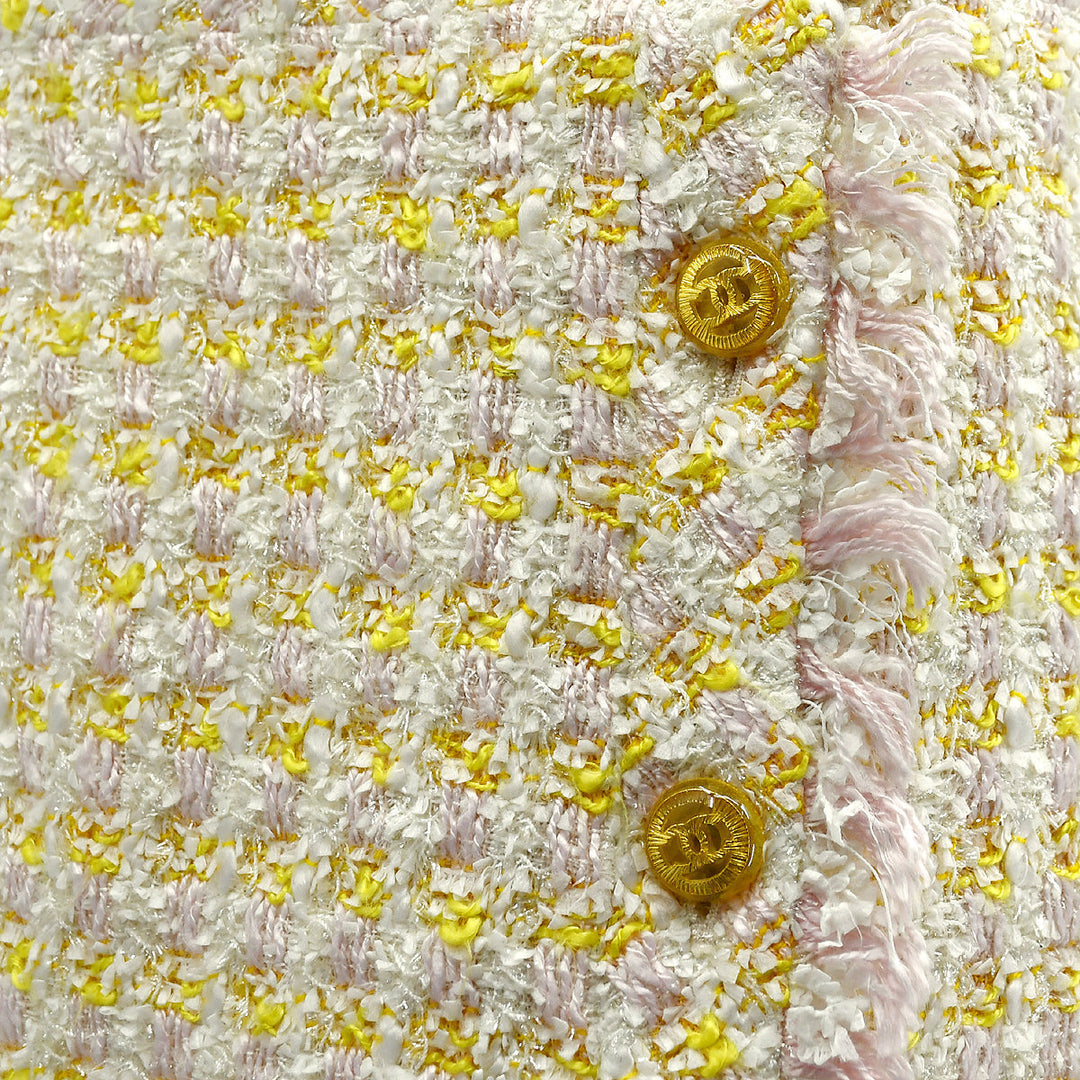 Top Quality Chanel Setup Suit Jacket Skirt Yellow 28 #42