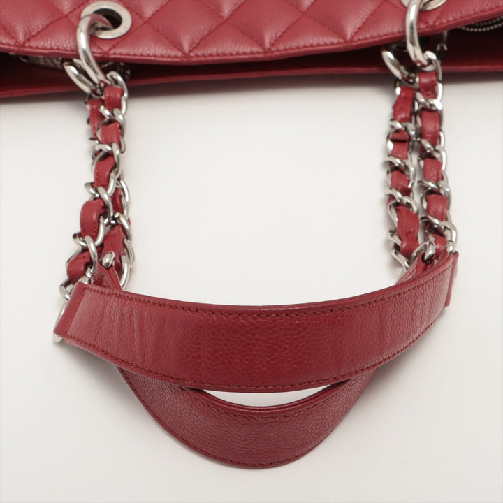 Top Quality Chanel Matrasse Caviar S Chantrotot Bag Red Silver Gold