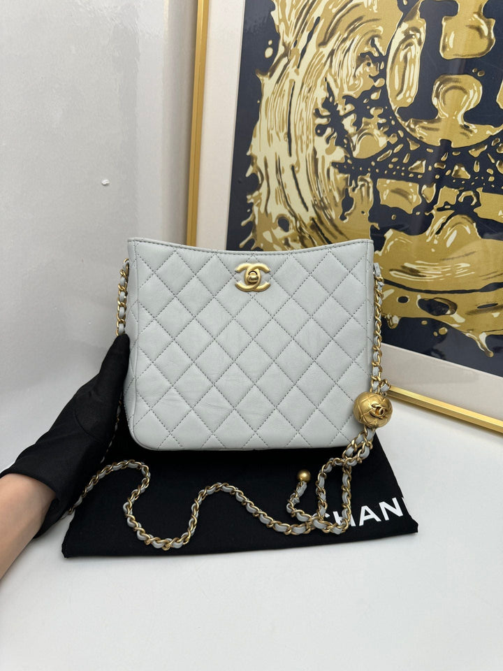 Top Quality Chanel hobo chip baby blue 108739