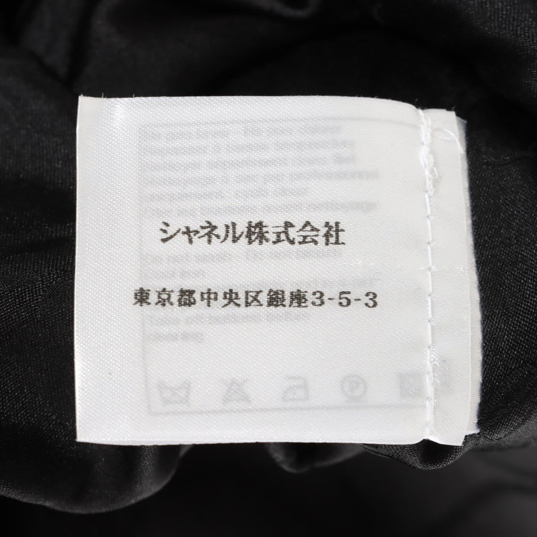Top Quality Chanel Coconut Button P36 Wool x Nylon Setup 36/38  Black Twid