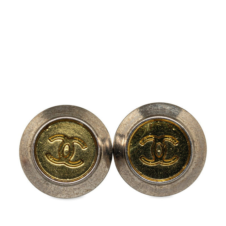 Top Quality Chanel Coco Stud Earrings Silver G Metal