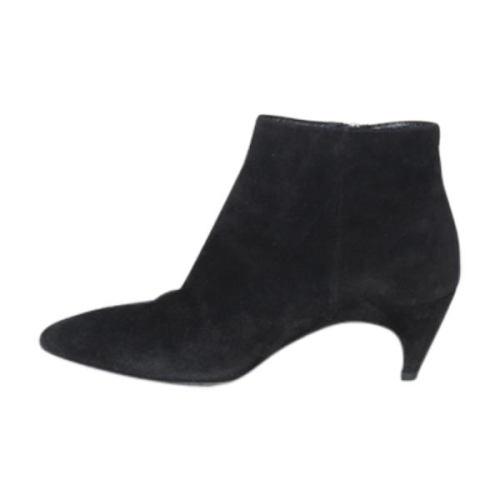 Prada Suede Kitten Heel Ankle Boots