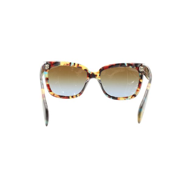 PRADA Brown & Blue Tortoiseshell Sunglasses