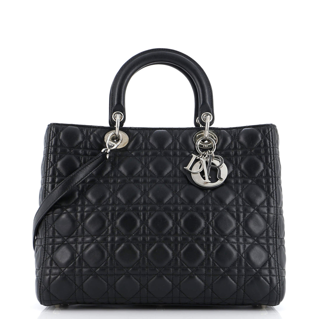 Top quality Dior Lady Top quality Dior Bag Cannage Quilt Lambskin Large