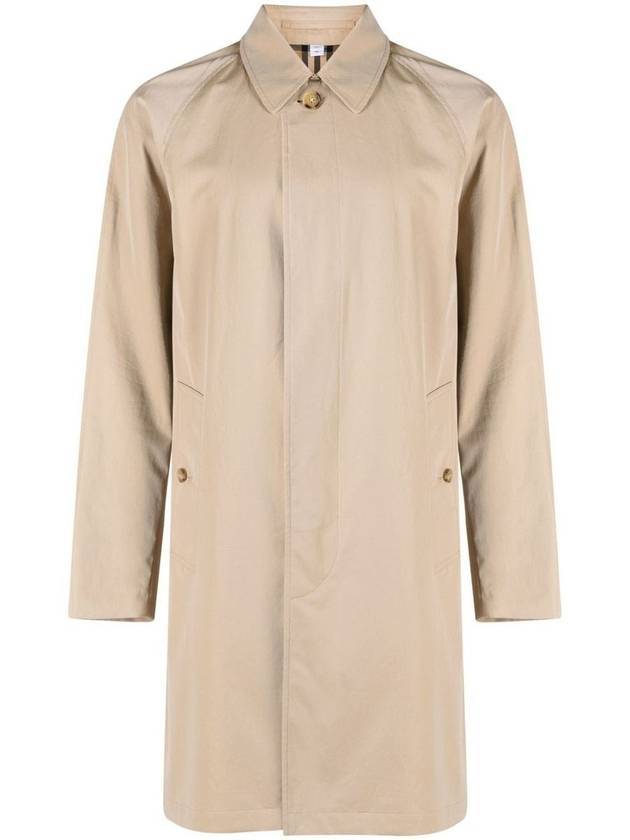Burberry Camden Cotton Trench Coats Beige
