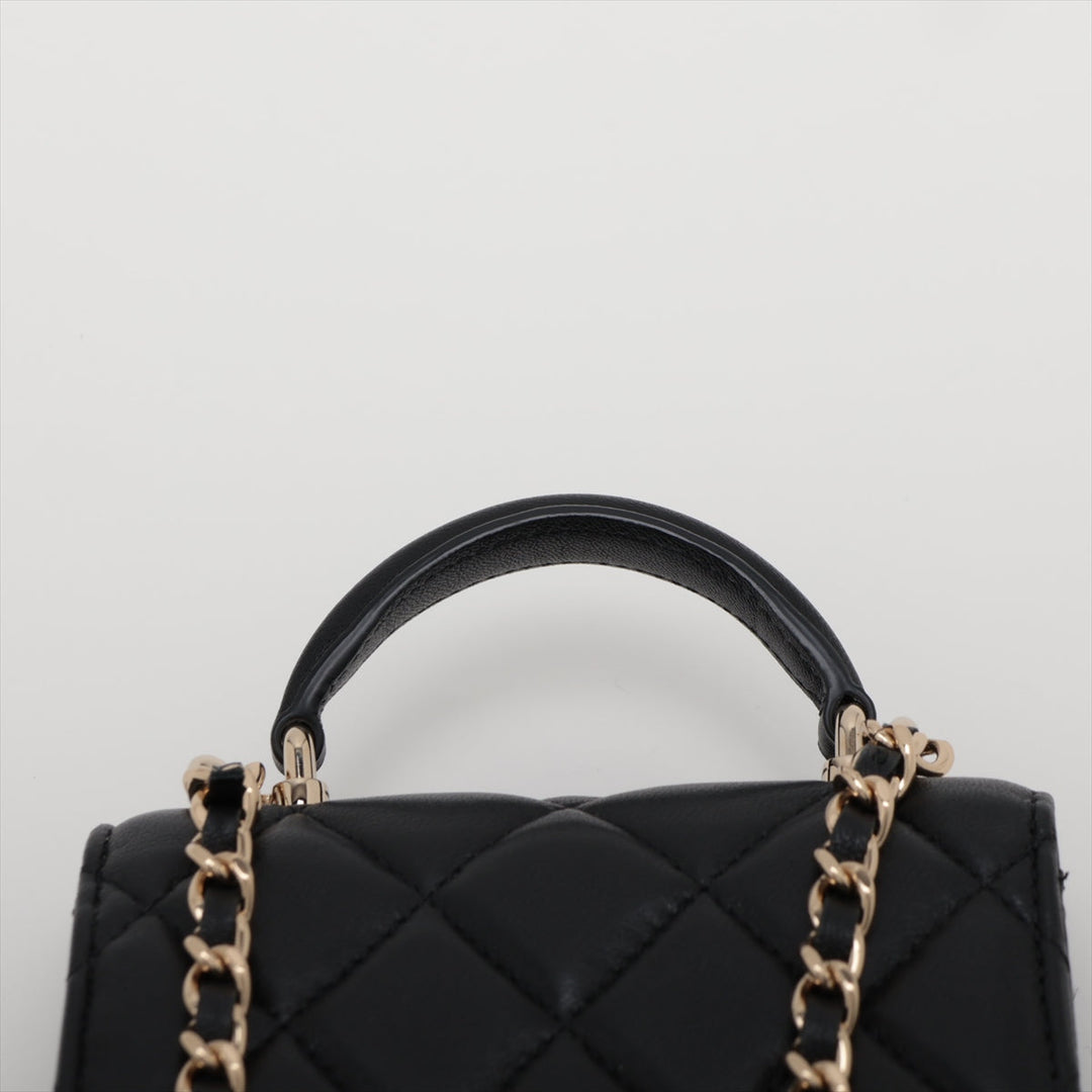 Top Quality Chanel Lambskin  Chain Shoulder Bag Black G