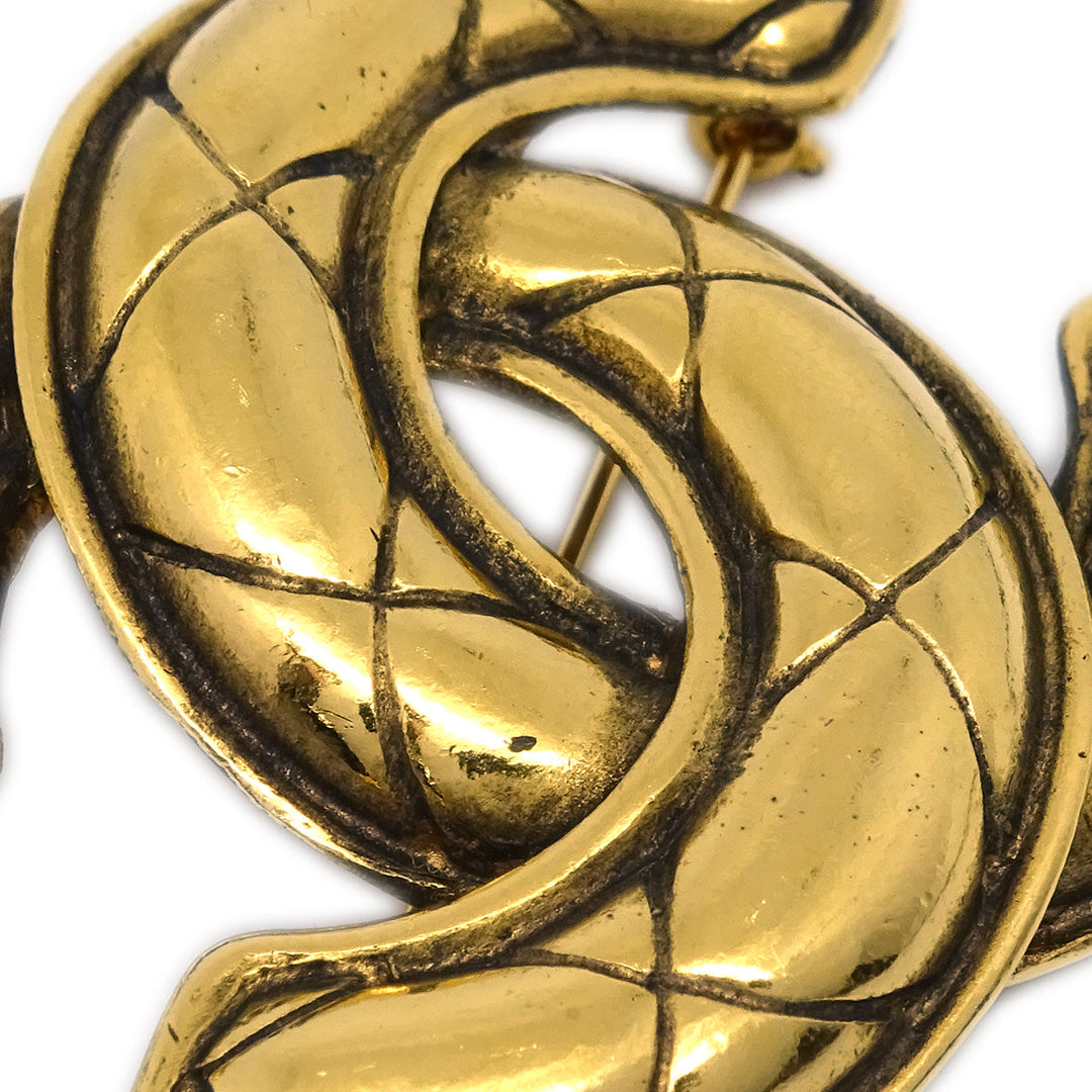 Top Quality Chanel Brooch Pin Gold Medium 1142