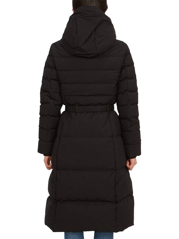 Burberry Logo Buckle Belt Long Hooded Padding Black