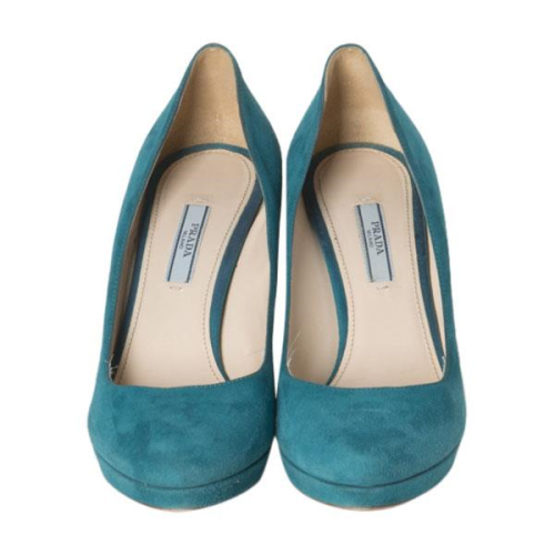 Prada Suede Platform Pumps