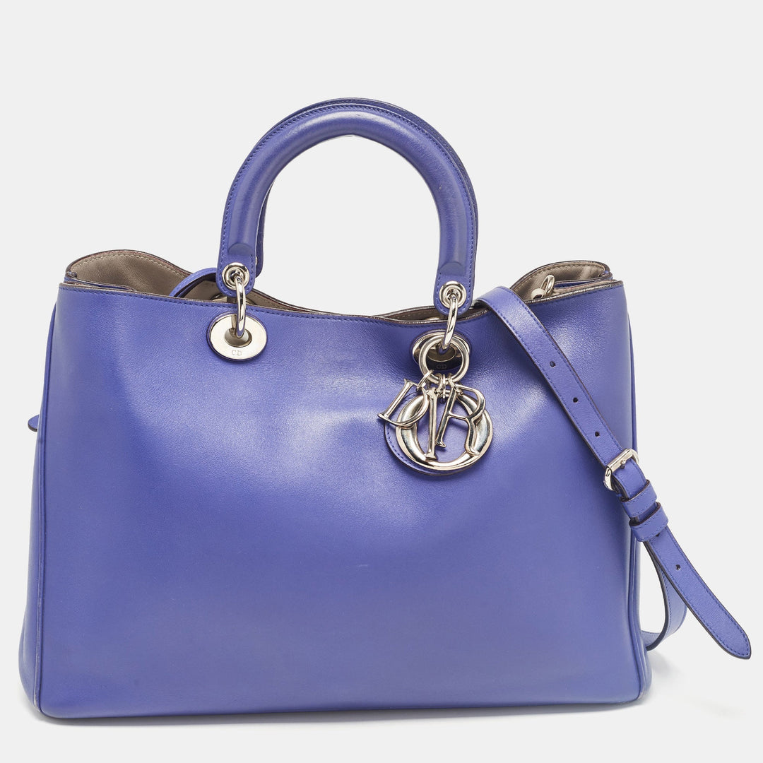 Top quality Dior Purple Leather Large Top quality Diorissimo Shopper Tote