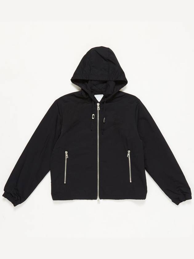 Bottega veneta Technical Nylon Hooded Jacket Dark Navy