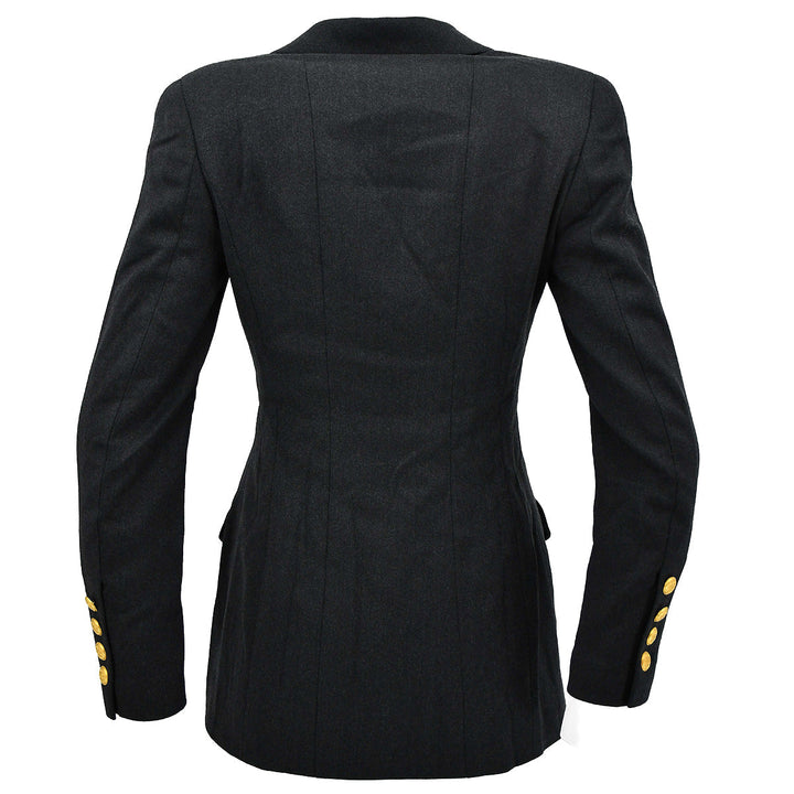 Top Quality Chanel Double Breasted Jacket Black 96A #38
