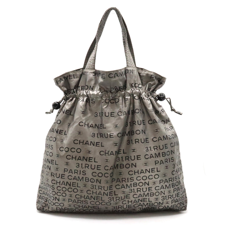 Top Quality Chanel Top Quality Chanel Unlimited Logo Coca-Cola Brand s Bag Handle Nylon Silver Black Black