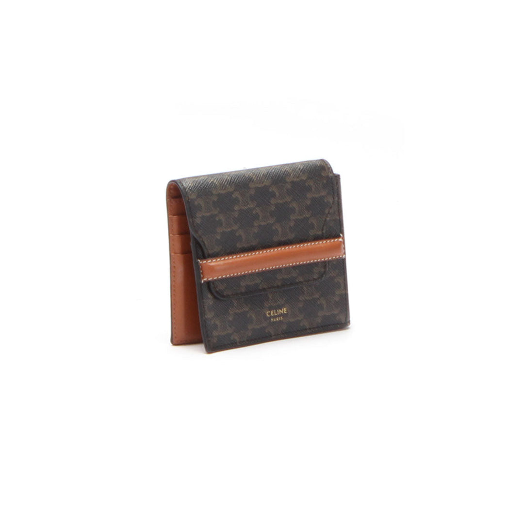 Celine Triomphe Canvas Flap Origami Wallet