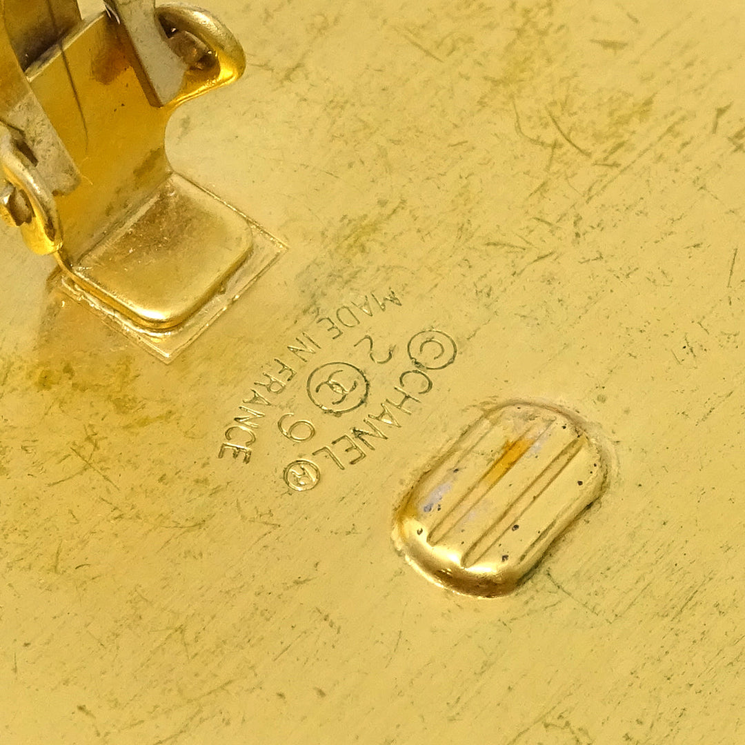 Top Quality Chanel Button Earrings Gold Clip-On 29