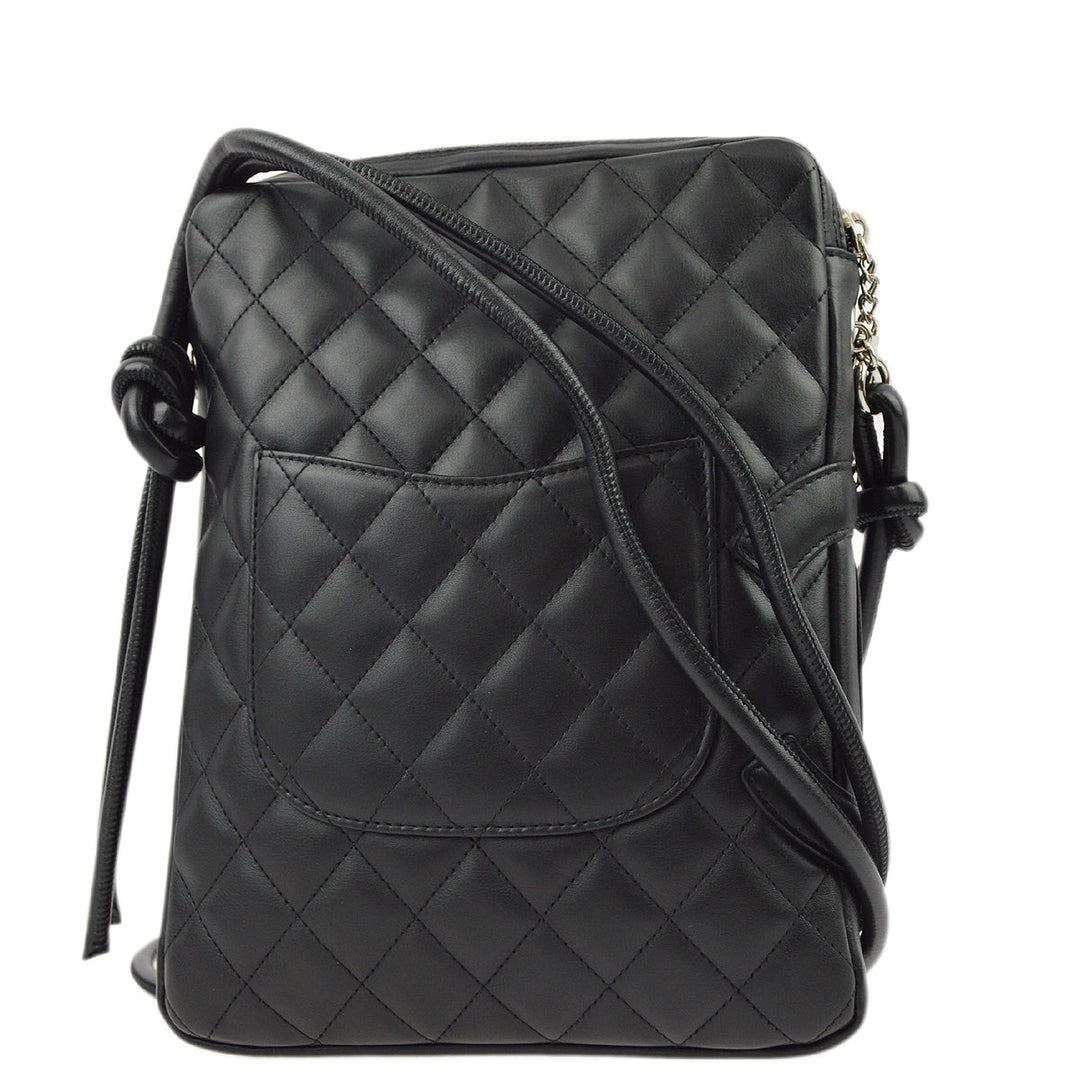 Top Quality Chanel Black Calfskin Cambon Ligne Shoulder Bag