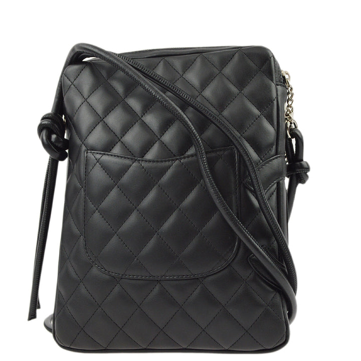 Top Quality Chanel Black Calfskin Cambon Ligne Shoulder Bag