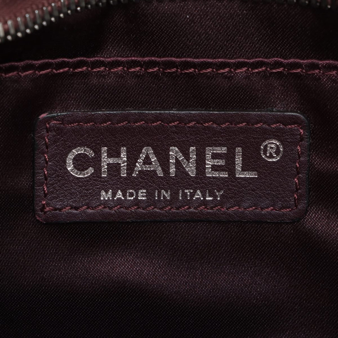 Top Quality Chanel Coco Leather  Pearson Chain Shoulder Bag Multicolor Silver  11th
